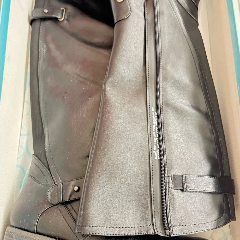 BareTraps Woman’s Flannel lined Black Knee Winter Stylish Boots size 8